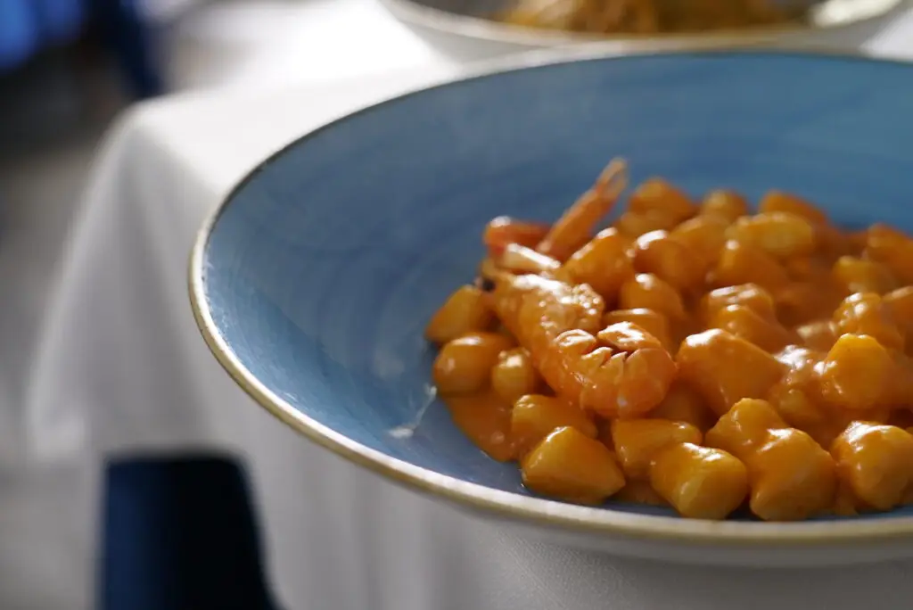 Gnocchi crema di scampi. Il Delfino Civitavecchia Ristorante