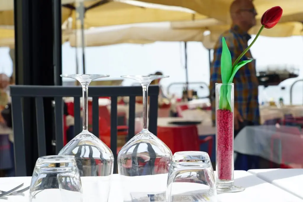 Ristorante Il Delfino a Civitavecchia. Vista dalla veranda sul mare